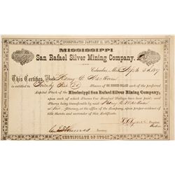 San Rafeal Silver Mining Co. Stock Cert.   (76258)