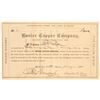 Image 1 : Rosier Copper Company Stock Certificate   (103497)