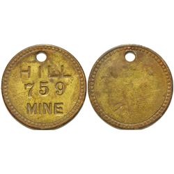 Equipment Tag /Hill Mine / Michigan   (105055)