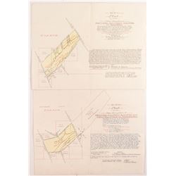 1905 Deer Lodge Placer Mining Maps/Patents   (50404)