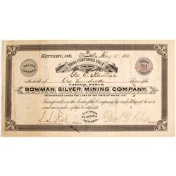 Bowman Silver Mining Co   (84603)