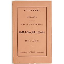 Uncle Sam Senior & Gold Canon Silver Lodes in Nevada   (79063)