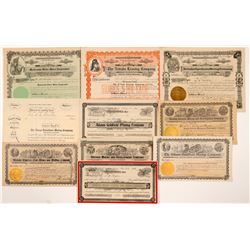 Goldfield Mining Stock Certificates (10)   (107089)