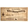 Image 1 : Stock Broker Silver Mining Company Stock   (88116)