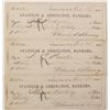 Image 1 : Three 1862 Virginia City, Nevada Territory Mining Checks   (68011)