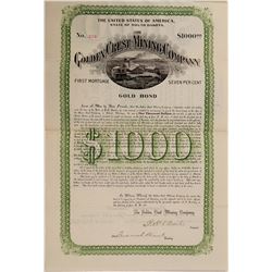 Golden Crest Mining Bond   (106218)