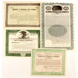 3 Anthracite stock certificates & Bond   (87265)