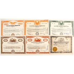 6 Radium Co stock certificates   (87220)