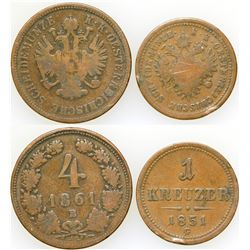 Kreuzer Coins (2)   (75504)