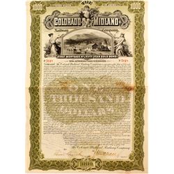 Colorado Midland Railway Company Bond   (52308)