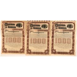 Central of Georgia Railway Co. Gold Bonds (3)   (107377)