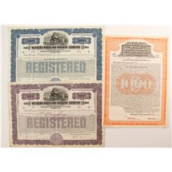 Western Maryland Railway Co Bonds (3)   (86976)