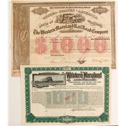 Western Maryland RR Co Bond (2)   (86979)