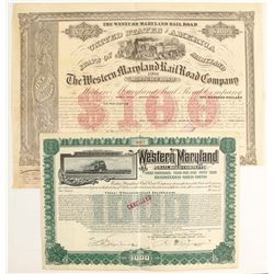 Western Maryland RR Co Bonds   (87001)