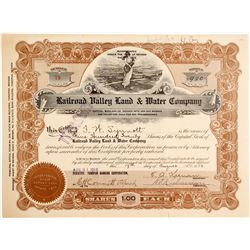 Railroad Valley Land & Water Co Stock   (84208)