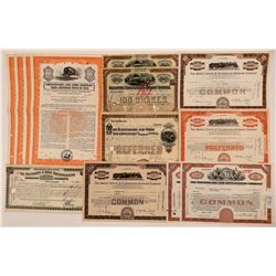 Ohio Railroad Stock Certificates & Bonds (13)   (107357)