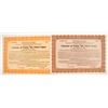 Image 1 : Lackawanna and Wyoming Valley Railroad Gold Debentures (2 specimens)   (84970)