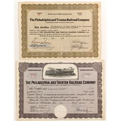 Philadelphia and Trenton Railroad Stocks (2)   (84267)