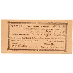 Georgetown Railroad Company Stocks   (106047)
