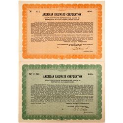 American Railways Corp. Scrip Certificate   (75871)