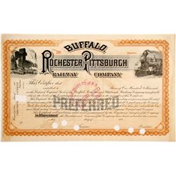 Buffalo, Rochester and Pittsburgh Railway Stock   (83255)