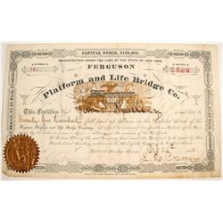 Ferguson Platform and Life Bridge Co Stock   (75850)