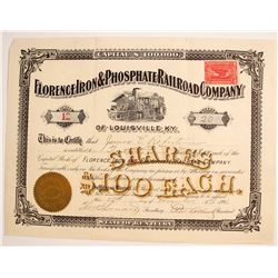 Florence Iron & Phosphate Railroad Company   (75837)