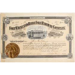 Fort Wayne and Belle Isle Railway Company   (75828)