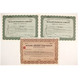 Rutland Railroad Company Stock Certificates   (78749)