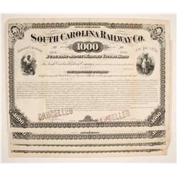 South Carolina Railway Company Bond Certificates    (79624)