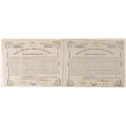 Springfield, Mount Vernon & Pittsburgh Railroad Company Stock Certificates   (78763)