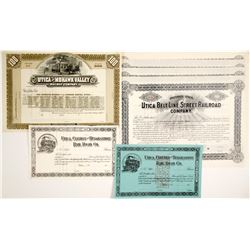 Various Utica Railroad Company Stocks   (78703)