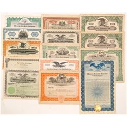 Automobile Stock Certificate Group   (104438)