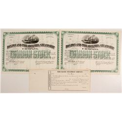 Boston and Philadelphia Steamship Co Stocks (2)   (83361)