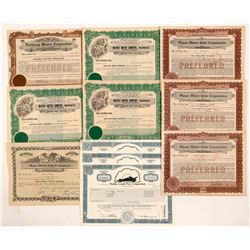 Miscellaneous Auto Stock Certificates   (104420)