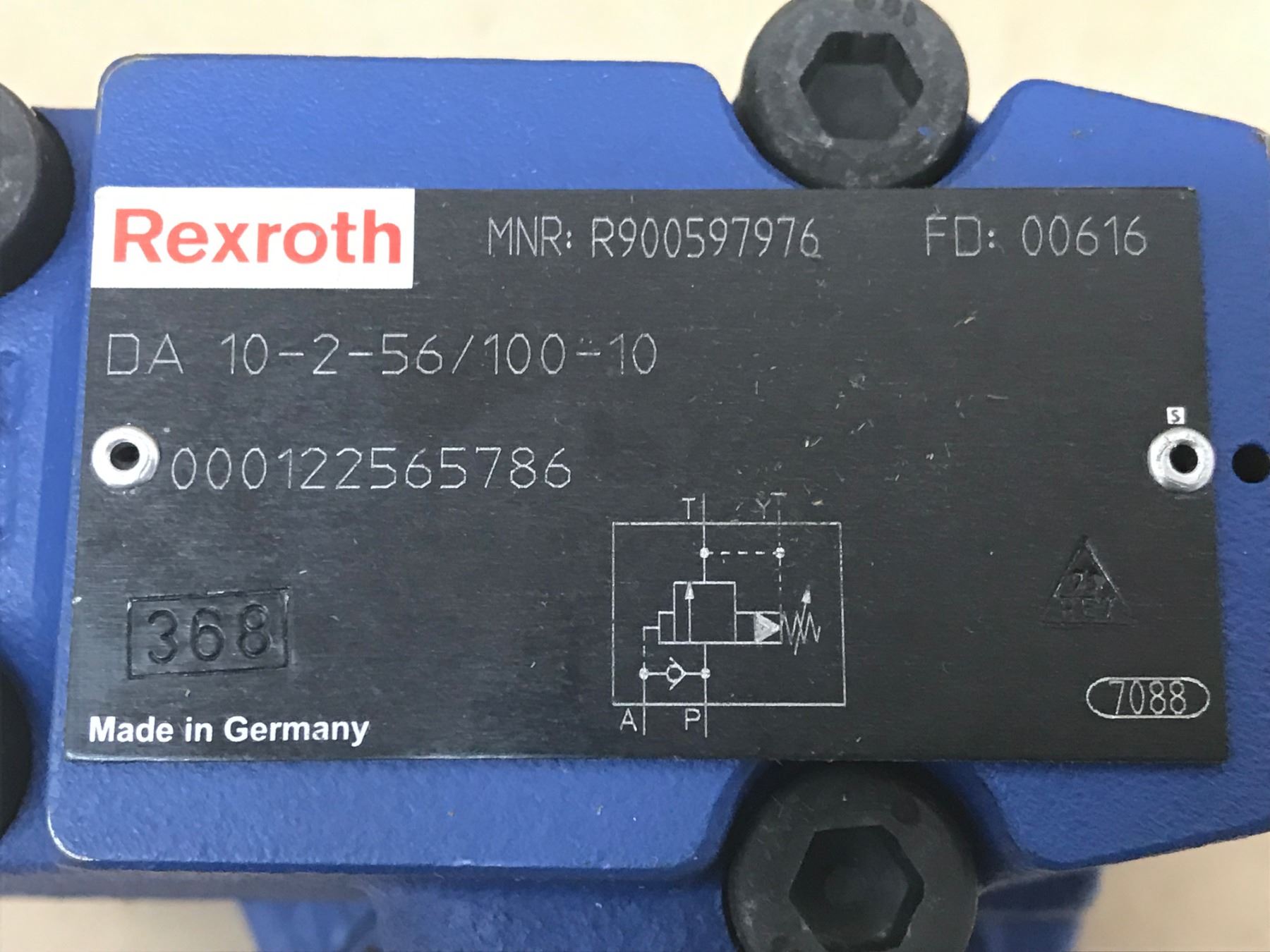 REXROTH DA 10-2-56/100-10 VALVE - BTM Industrial