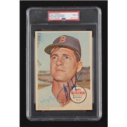 Carl Yastrzemski Signed 1967 Topps Posters Inserts #5 (PSA Encapsulated)