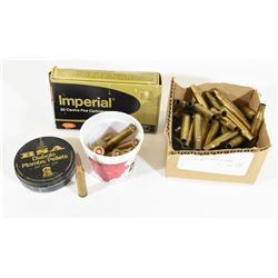 Box Lot Ammo & Brass