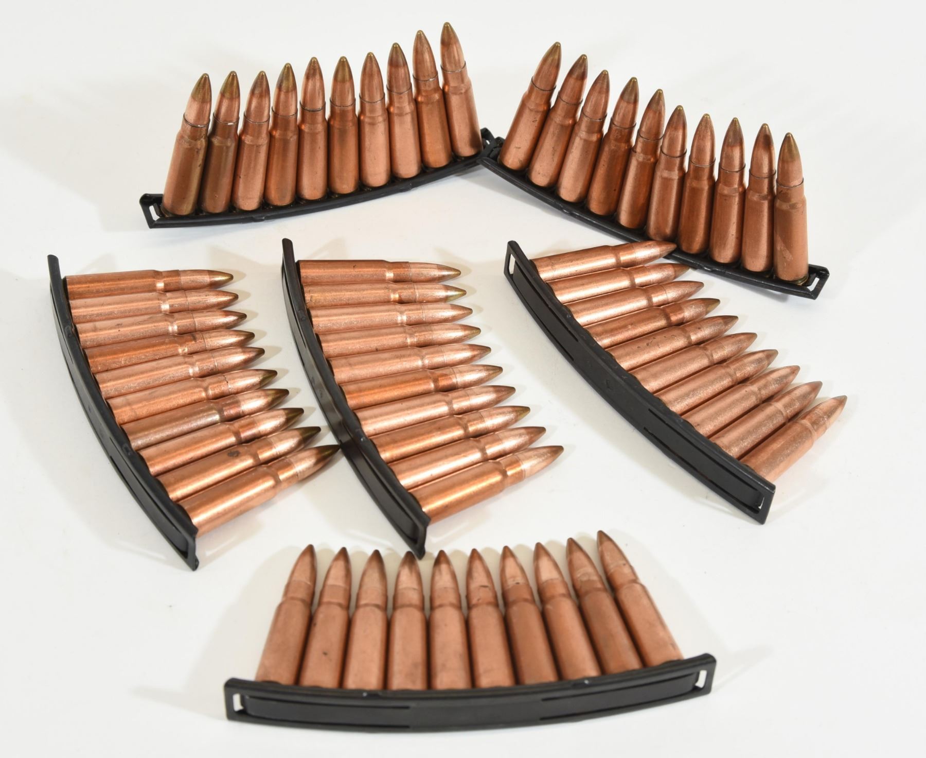 Gun Shot Clips 8 7.62x39 Ammunition in Stripper Clips Landsborough Auctions