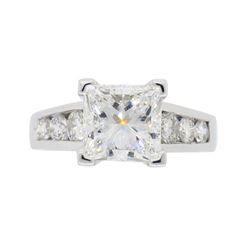 Platinum 2.01ct GIA Cert Diamond Ring