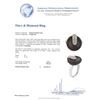 Image 4 : 14KT White Gold Onyx and Diamond Ring