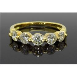 18KT Yellow Gold 1.00ctw Diamond Ring