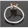Image 5 : 14KT White Gold Citrine and Diamond Ring