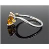 Image 6 : 14KT White Gold Citrine and Diamond Ring