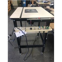 JESSEM ROUTER TABLE WITH PORTER CABLE ROUTER AND BITS