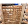 Image 1 : LARGE DOUBLE DOOR PARTS CABINET WITH CONTENTS