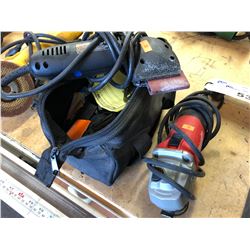 MILWAUKEE ANGLE GRINDER & DREMEL SANDER