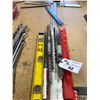 Image 1 : LOT OF LARGE DRILL BITS, STRAIGHT EDGES & SQUARES