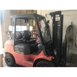 TOYOTA MODEL 7FG430 SERIAL #68276 LPG 6000 FORKLIFT WITH 2 STAGE MAST, PNEUMATIC TIRES, SIDE SHIFT &