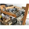 Image 3 : REMAINING CONTENTS OF ROOM INCLUDES LARGE FAN, ALUMINUM CART, GAS CANS, LARGE STEEL BOLTS & MORE